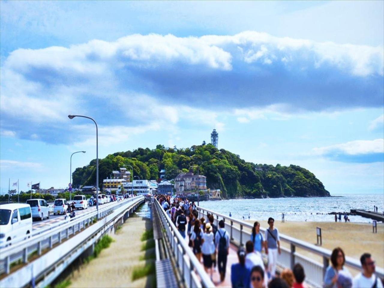 White Sand Beach Enoshima Kamakura Bagian luar foto